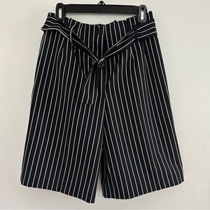 BOGO Insight Black and White striped belted Bermuda shorts 4